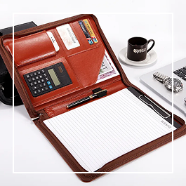 Leather portfolio